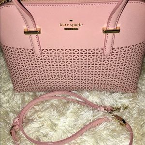 kate spade pink perforated handbag NEW W/ TAGS